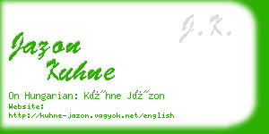 jazon kuhne business card